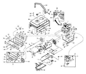 Page A Diagram and Parts List for 5561-0  Briggs and Stratton Generator